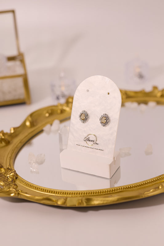 E071-Citrine Edge Earrings