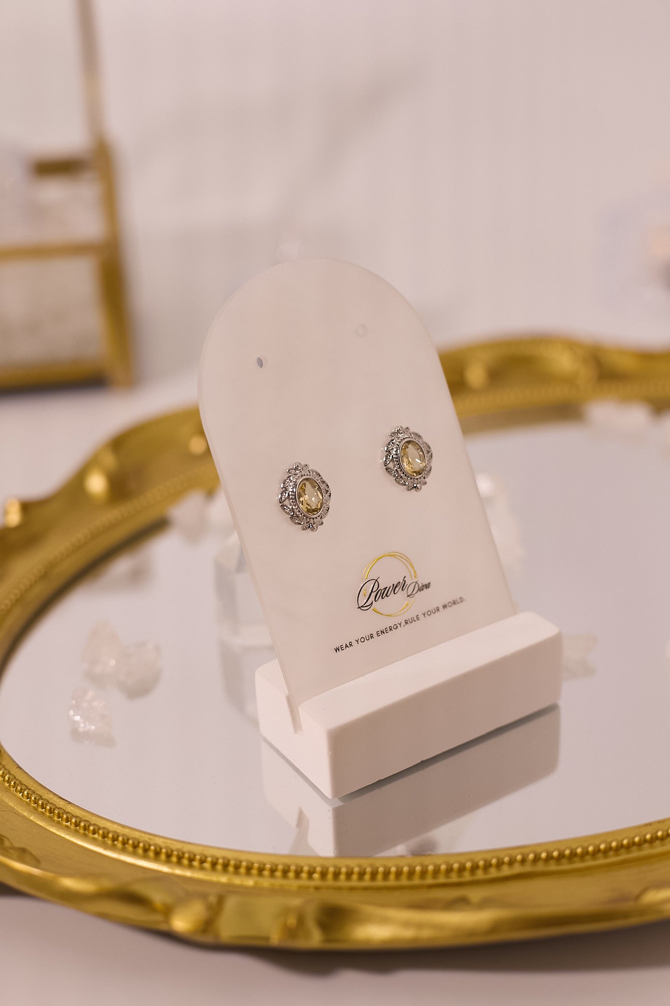 E071-Citrine Edge Earrings