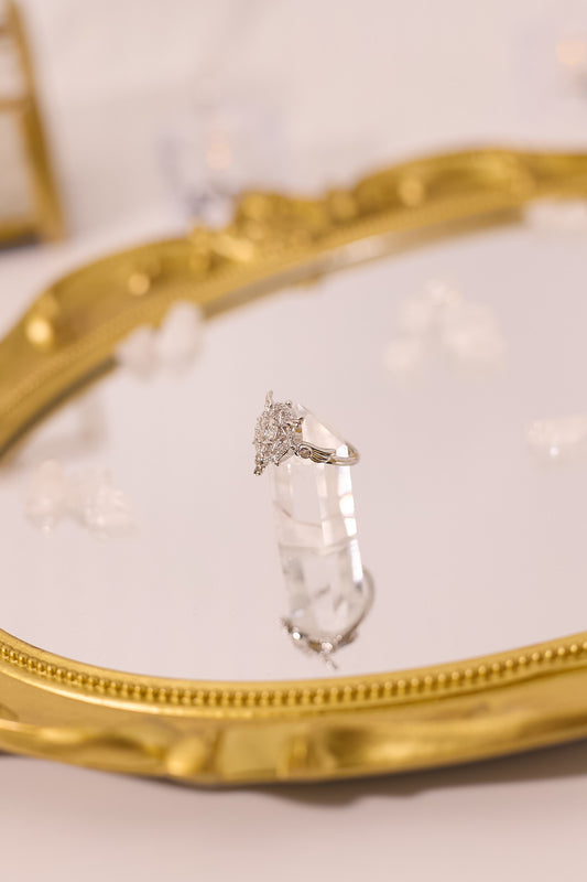 R050-Moissanite Star Shape Magic Array S925 Open Ring