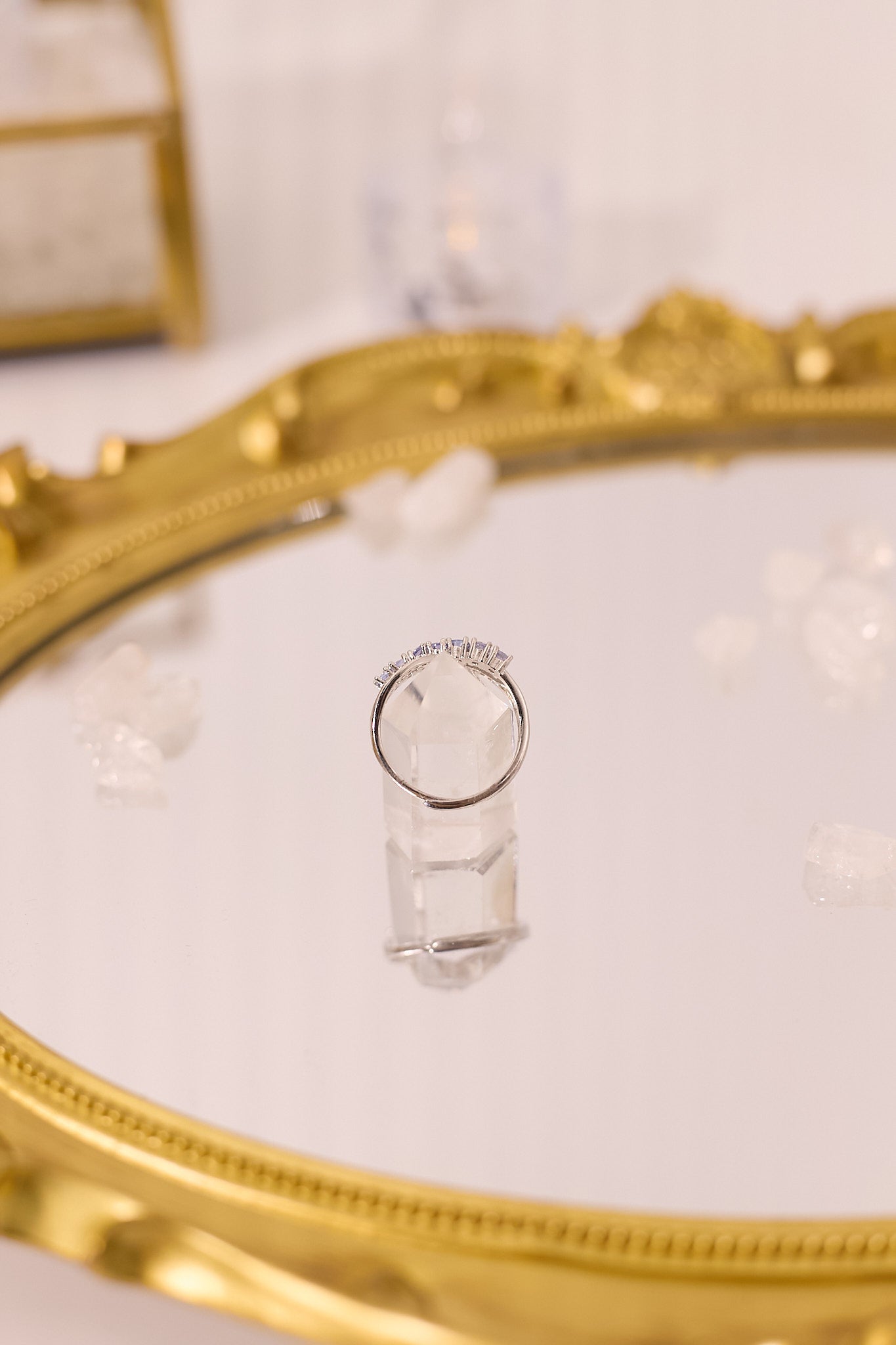 R054-Tanzanite X-shaped S925 open ring