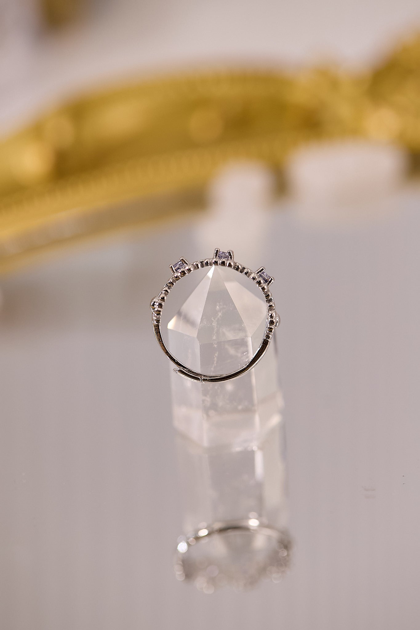 R076-坦桑石S925開口戒指