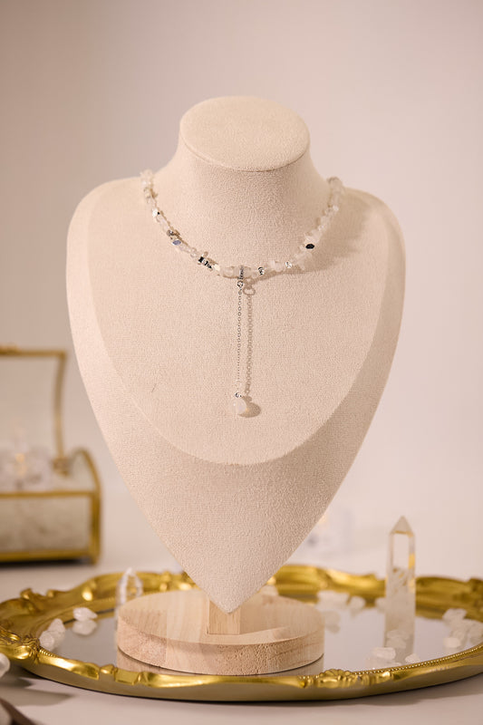 N042-月亮石磁吸款頸鏈