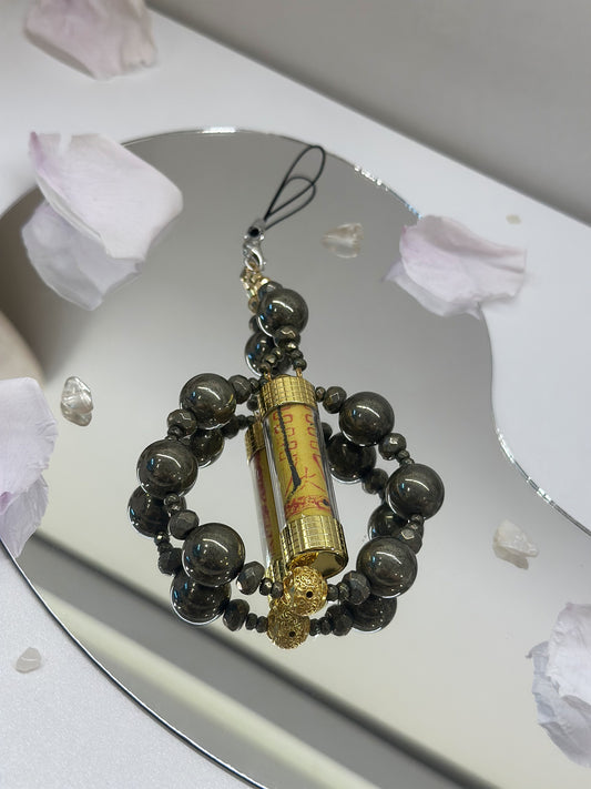 招財黃鐵礦圈圈掛件(放財位/收銀)