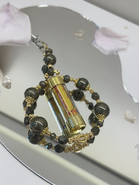 招財黃鐵礦圈圈掛件(放財位/收銀)