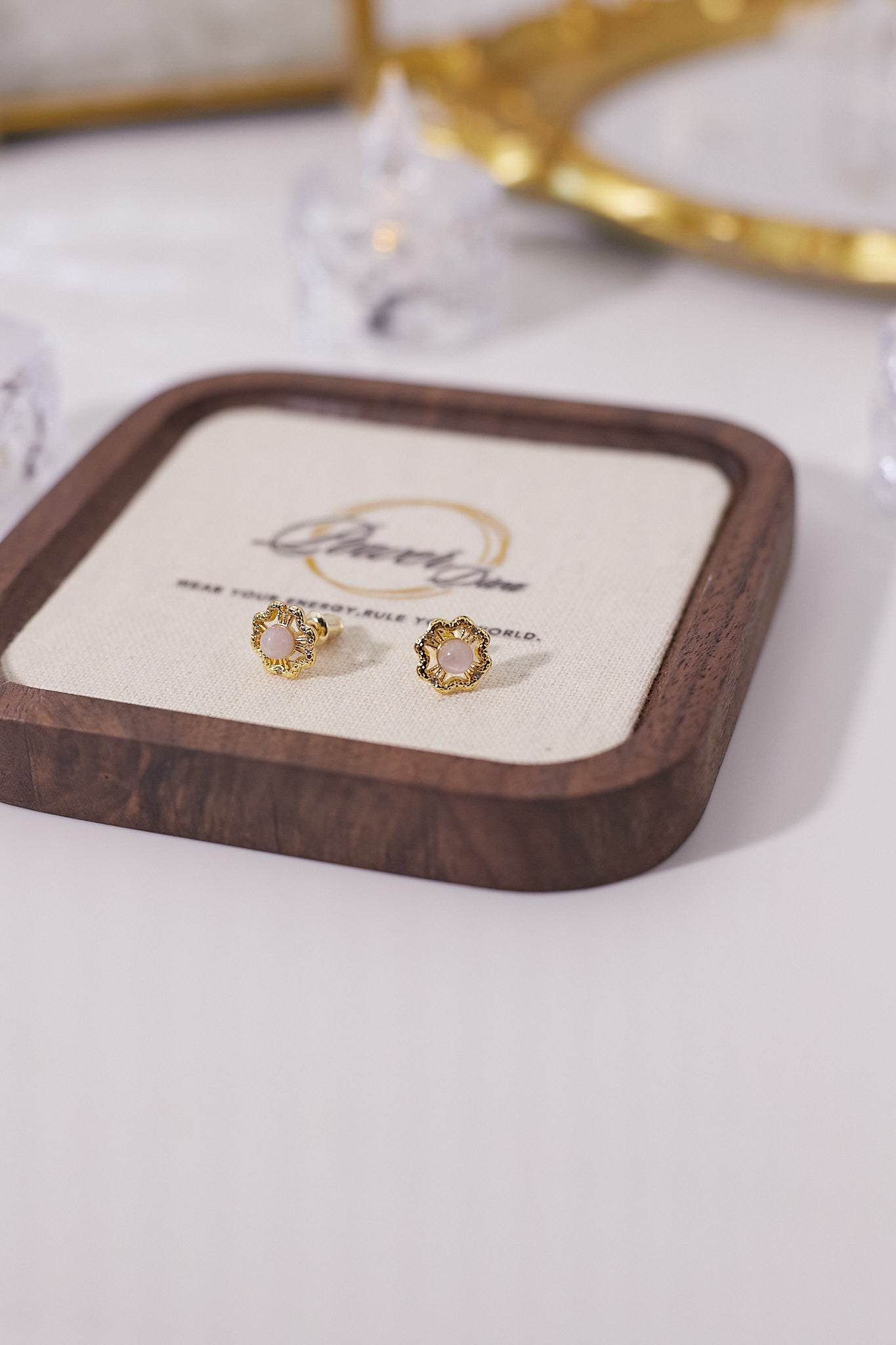 E026- Kunzite earrings