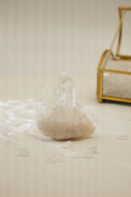 Wqc001-White Crystal Cluster