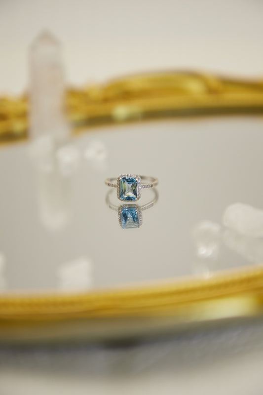 R005-Topaz S925 open ring
