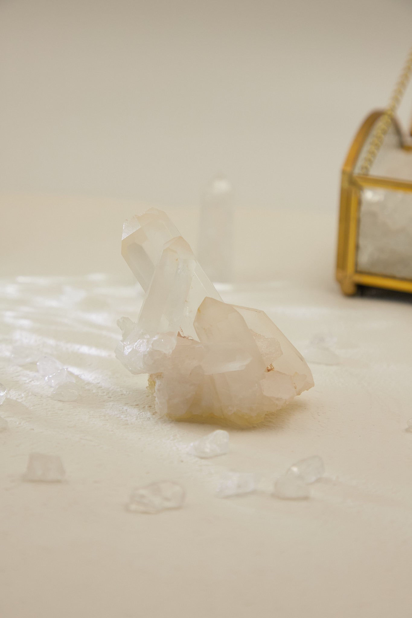 Wqc003-White Crystal Cluster