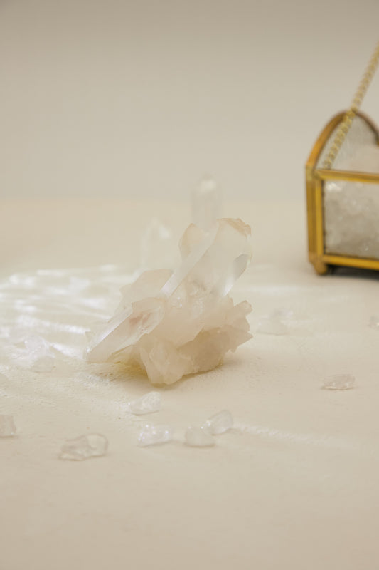 Wqc003-White Crystal Cluster