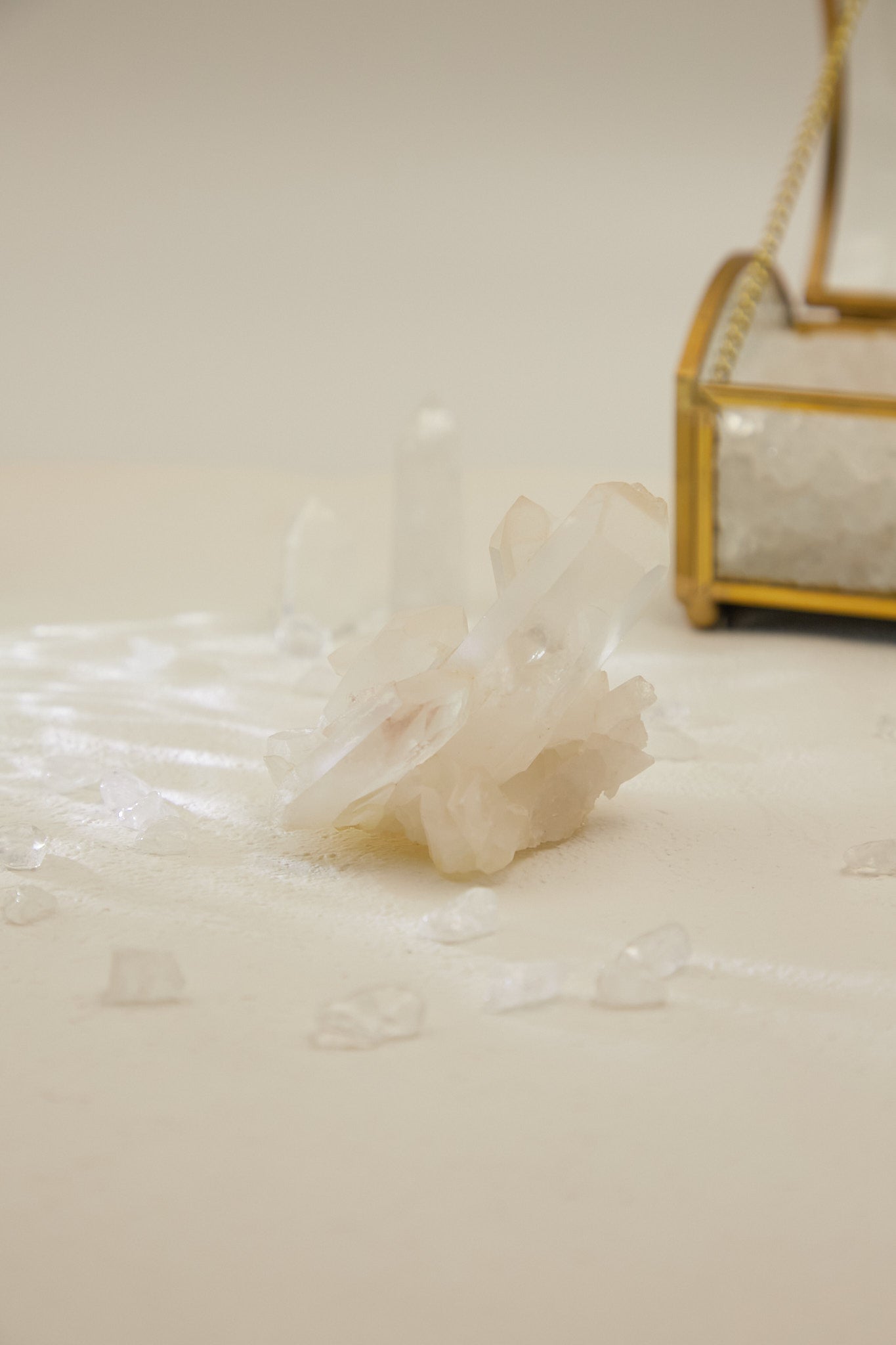 Wqc003-White Crystal Cluster