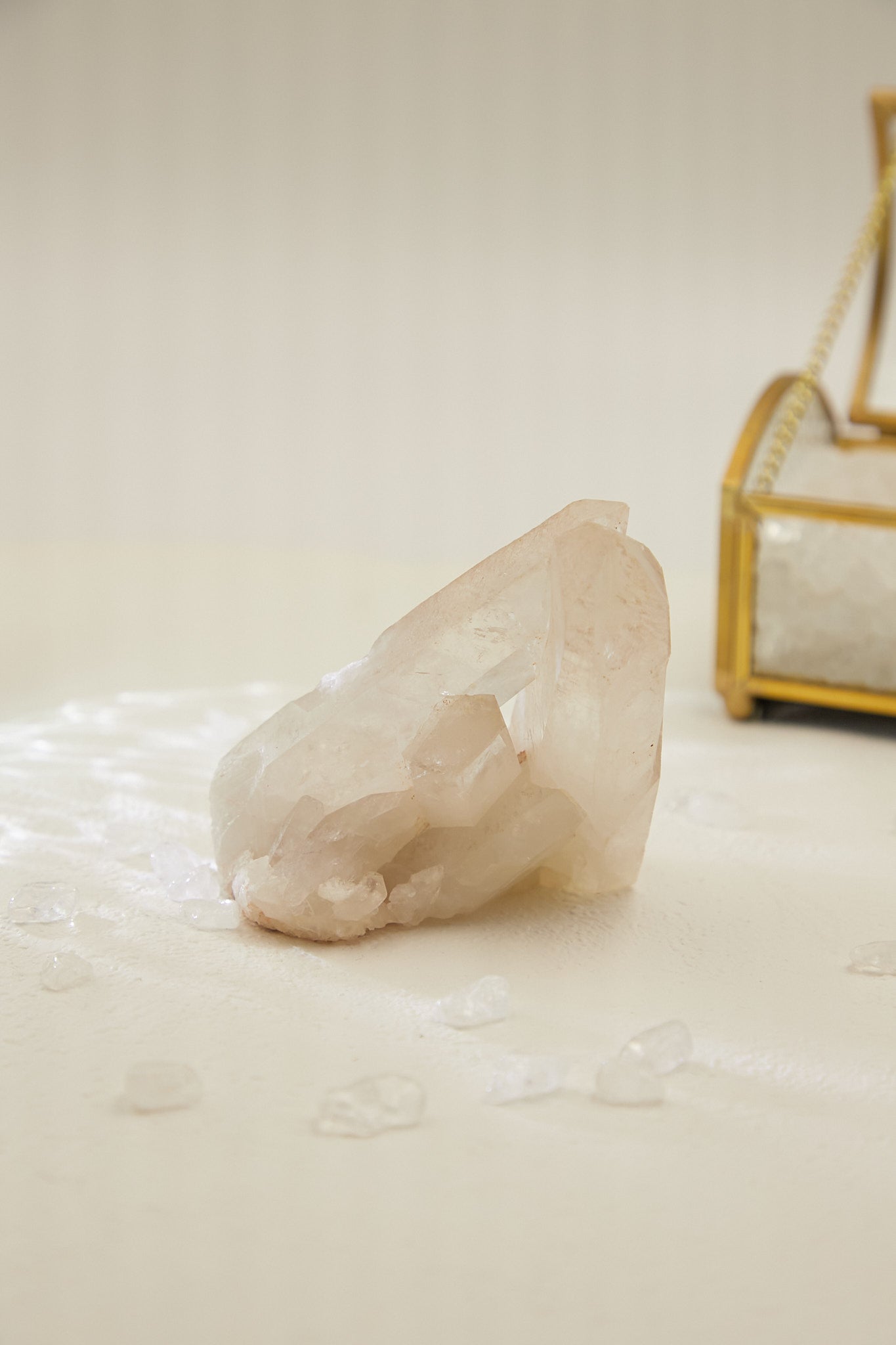Wqc004-White Crystal Cluster