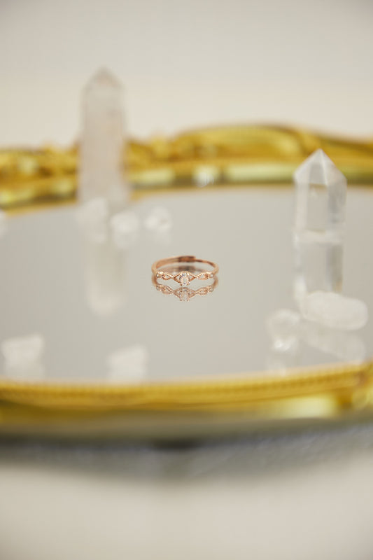 R023- Moonstone S925 open ring