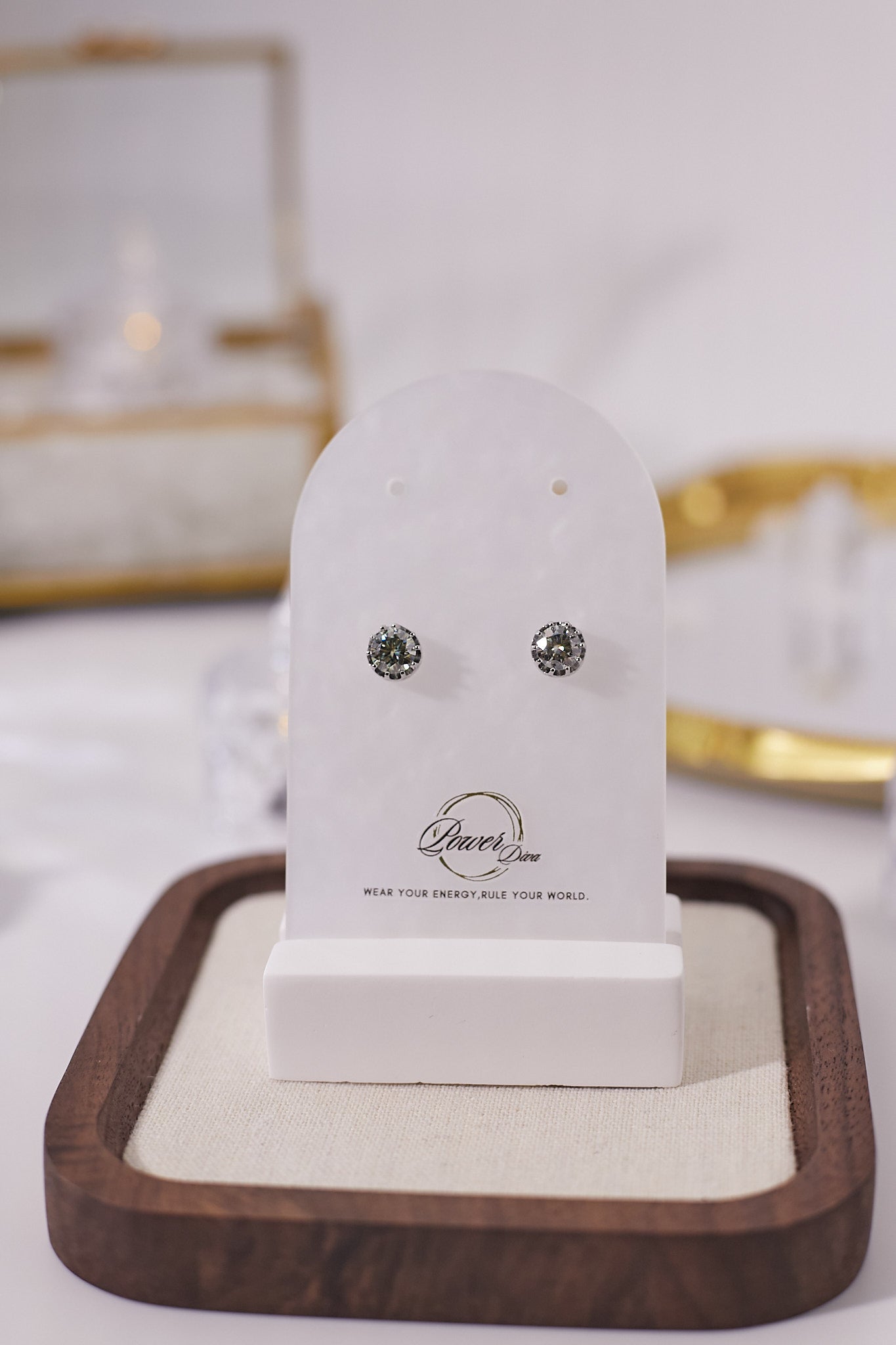 E065-Moissanite earrings