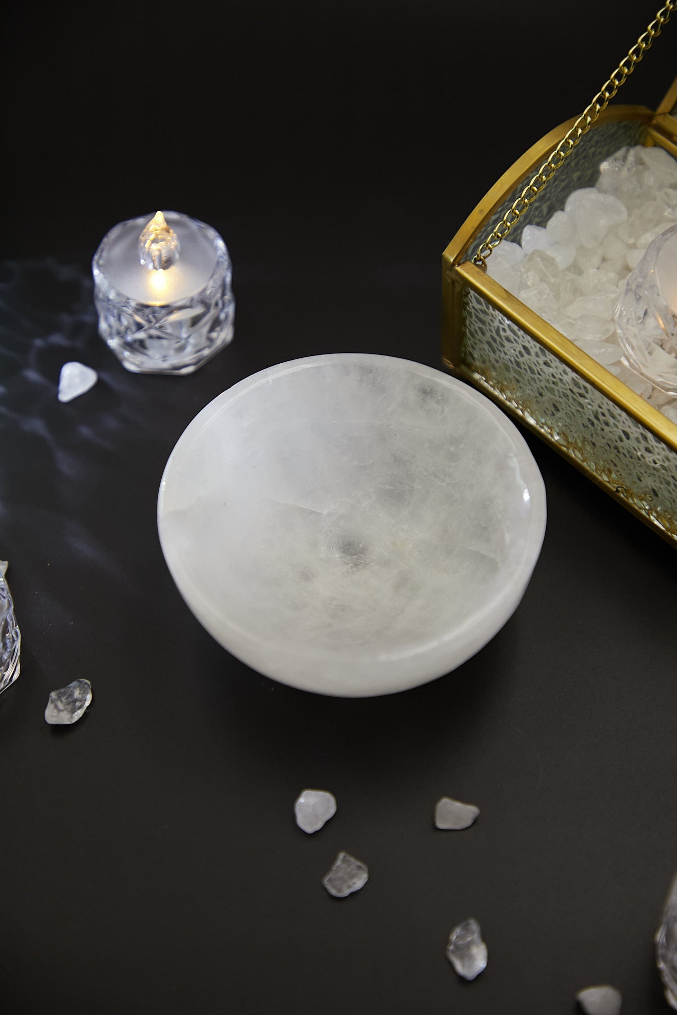 White crystal demagnetizing bowl (8-9CM)