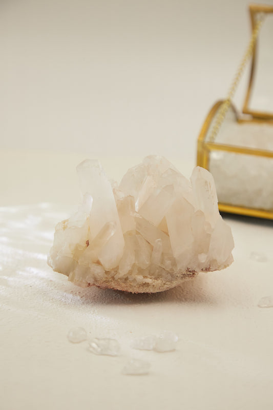 Wqc012-White Crystal Cluster