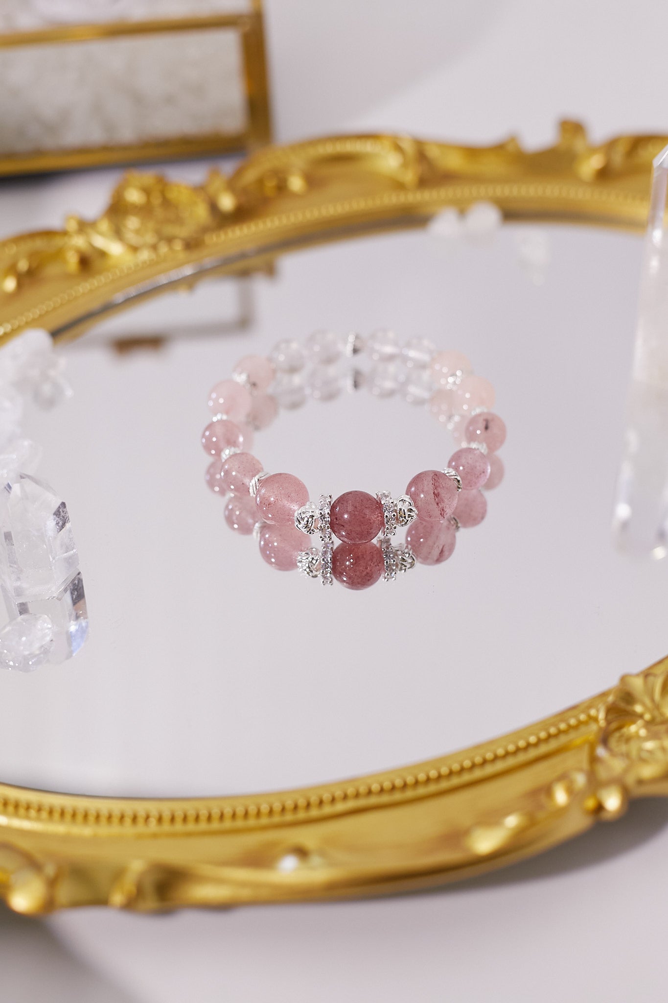 C043-Pink Quartz.Strawberry Quartz