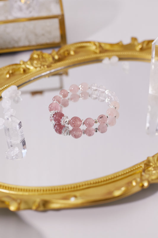 C043-Pink Quartz.Strawberry Quartz