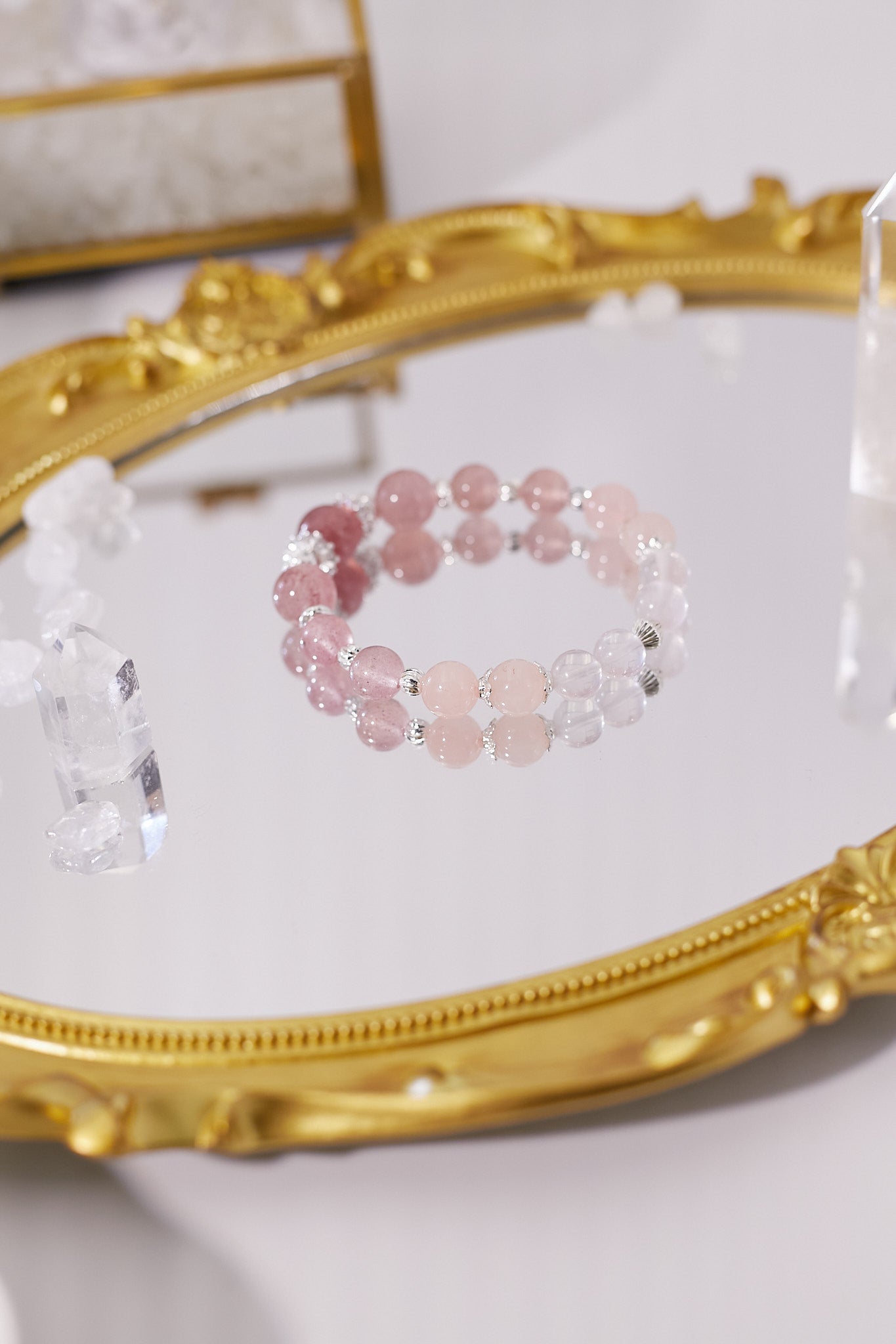 C043-Pink Quartz.Strawberry Quartz