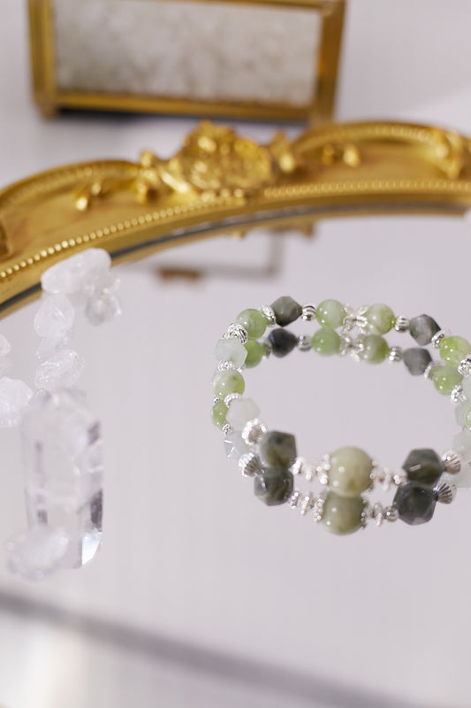 C044-Green Aventurine·Green Grape Milk Cap Xiuyan Jade·Green Grass Stone