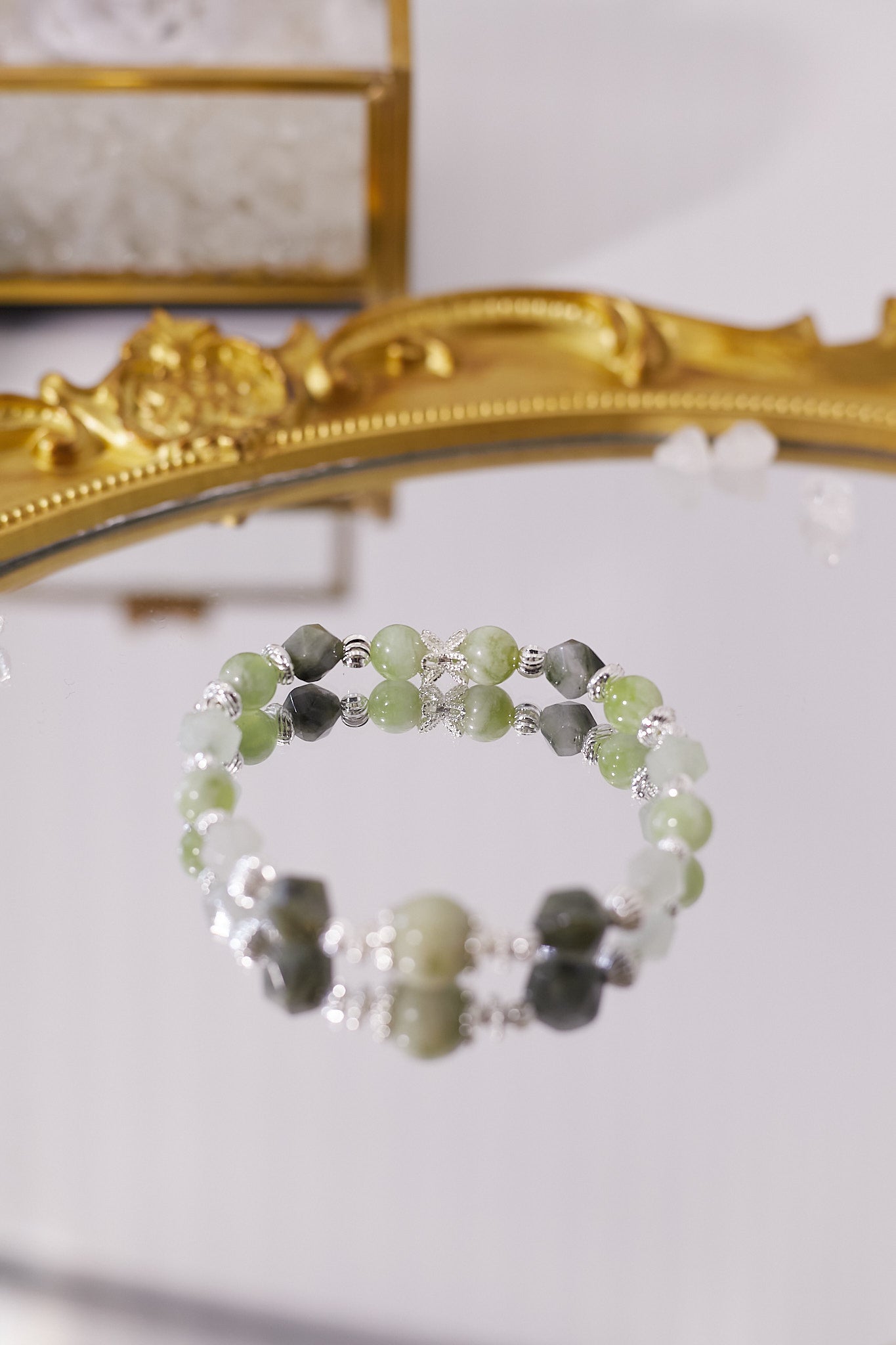 C044-Green Aventurine·Green Grape Milk Cap Xiuyan Jade·Green Grass Stone