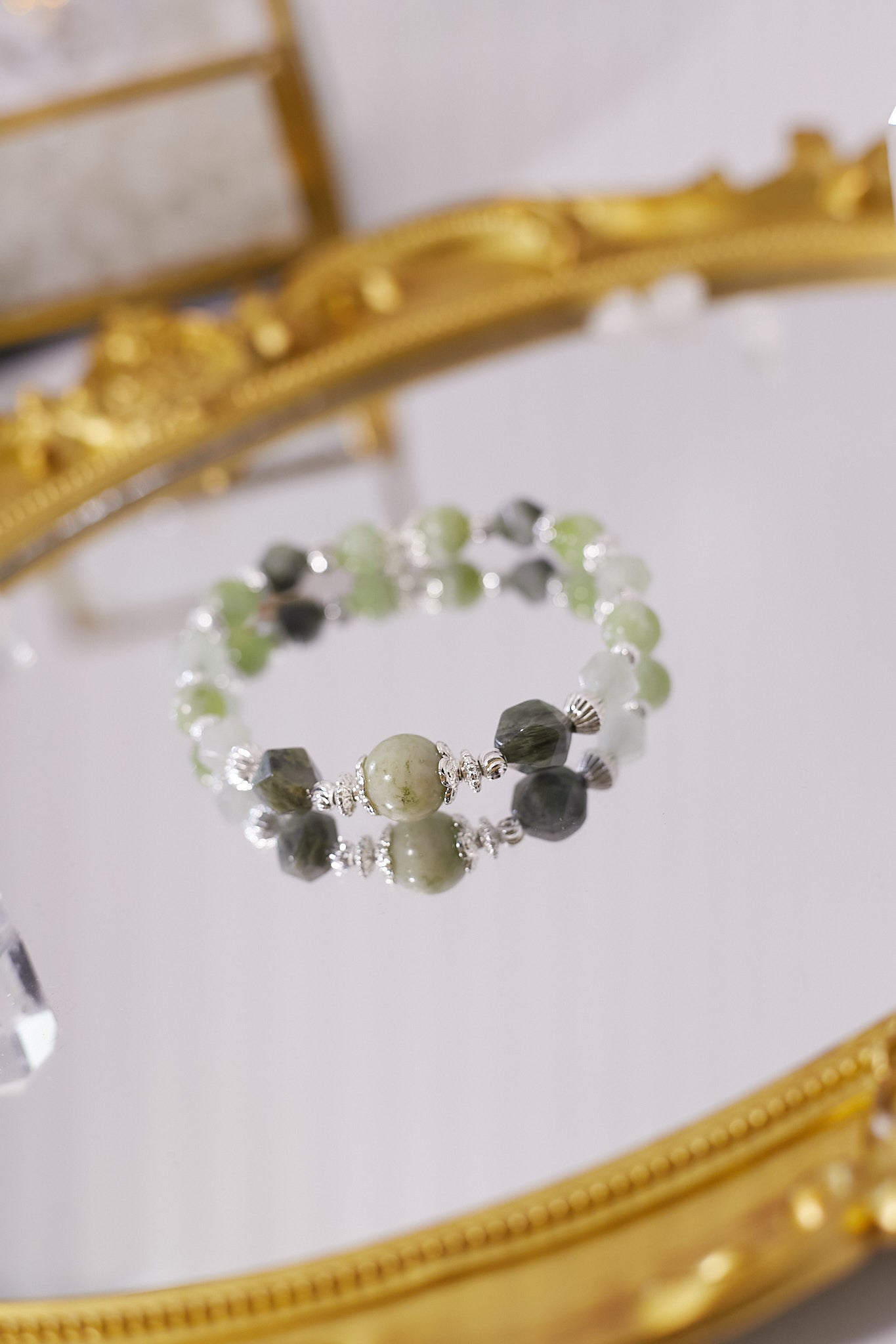 C044-Green Aventurine·Green Grape Milk Cap Xiuyan Jade·Green Grass Stone