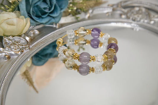 C014-Purple Super Seven・White Asai・Golden Quartz・Citrine