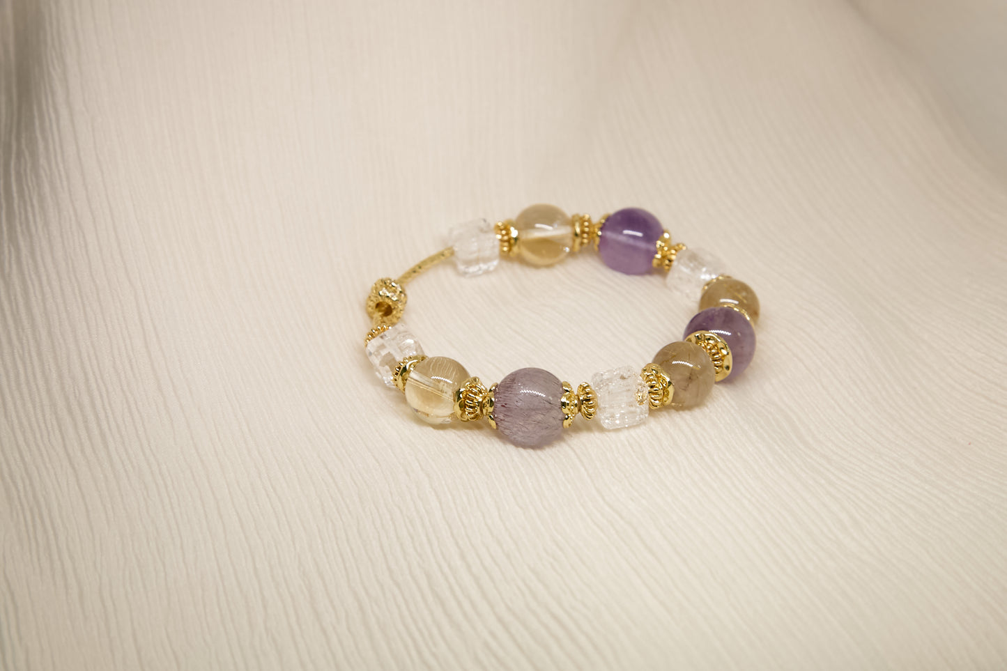 C014-Purple Super Seven・White Asai・Golden Quartz・Citrine