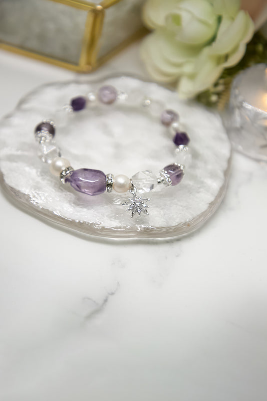C020-Amethyst・White Crystal・Pearl