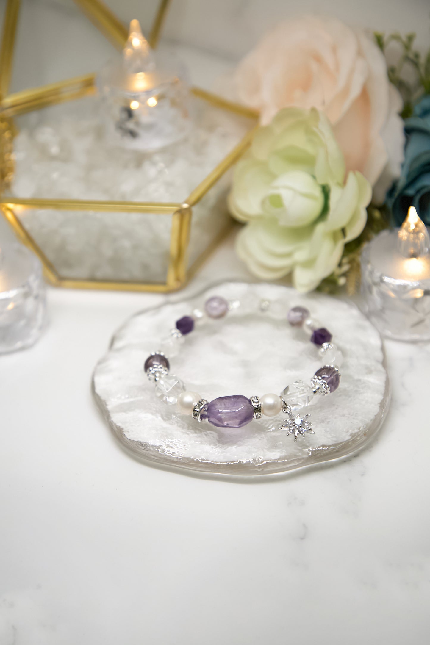 C020-Amethyst・White Crystal・Pearl