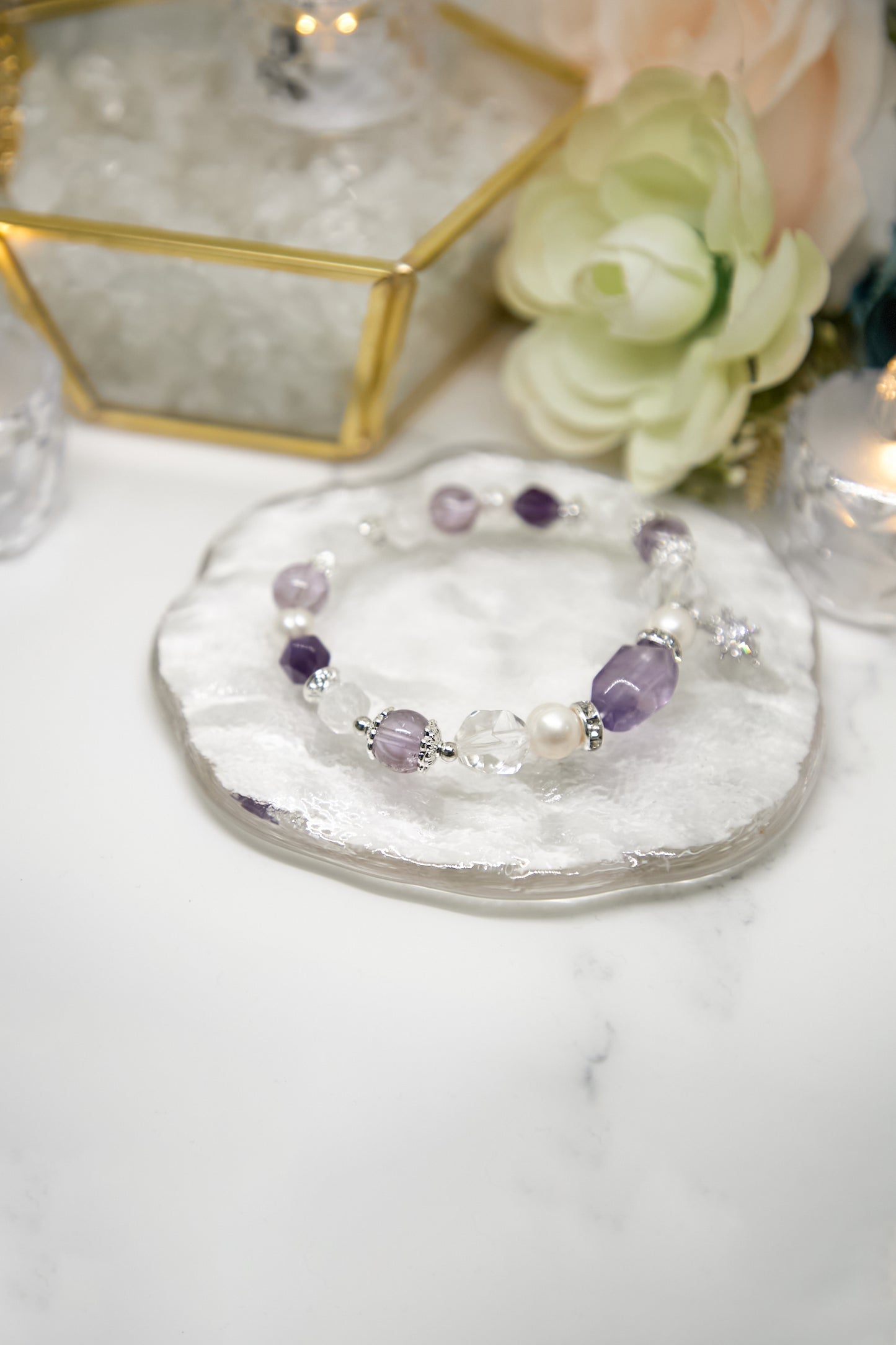 C020-Amethyst・White Crystal・Pearl