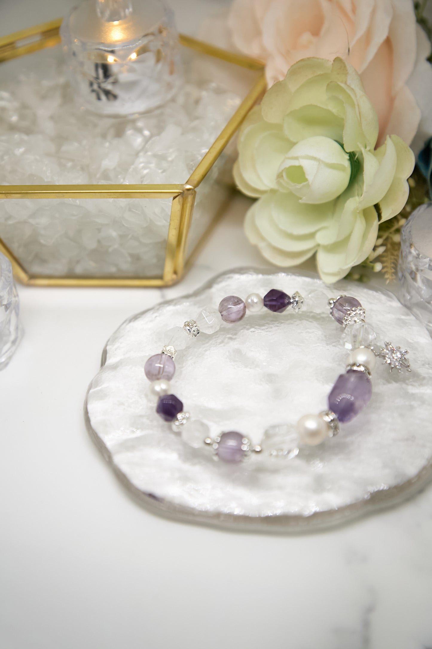 C020-Amethyst・White Crystal・Pearl
