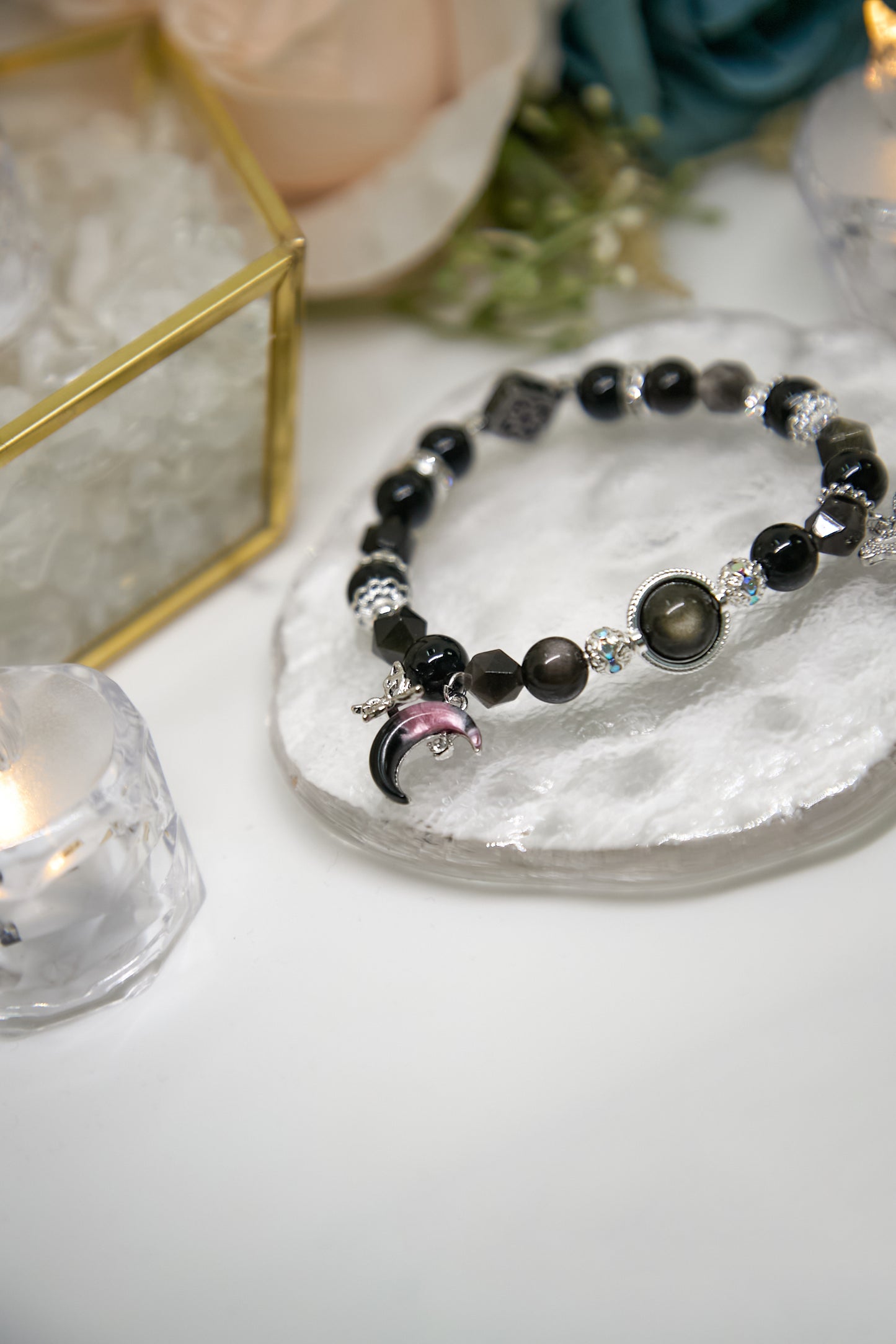 C023-Black Gold Obsidian・Silver Obsidian・Gold Obsidian