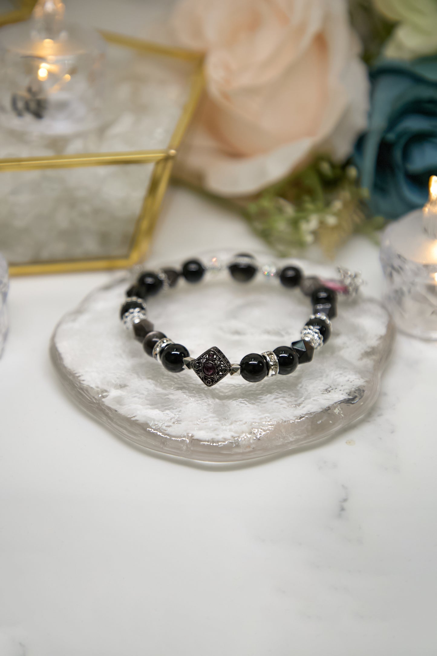 C023-Black Gold Obsidian・Silver Obsidian・Gold Obsidian