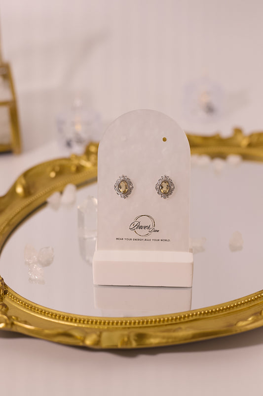 E071-Citrine Edge Earrings