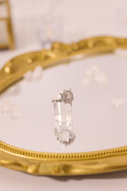 R050-Moissanite Star Shape Magic Array S925 Open Ring