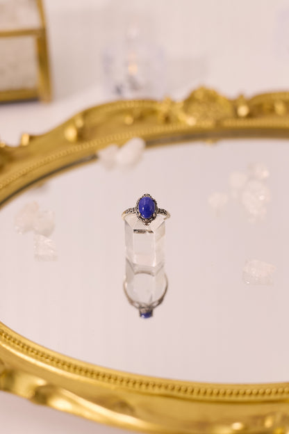 R056- Lapis Lazuli S925 Open Ring