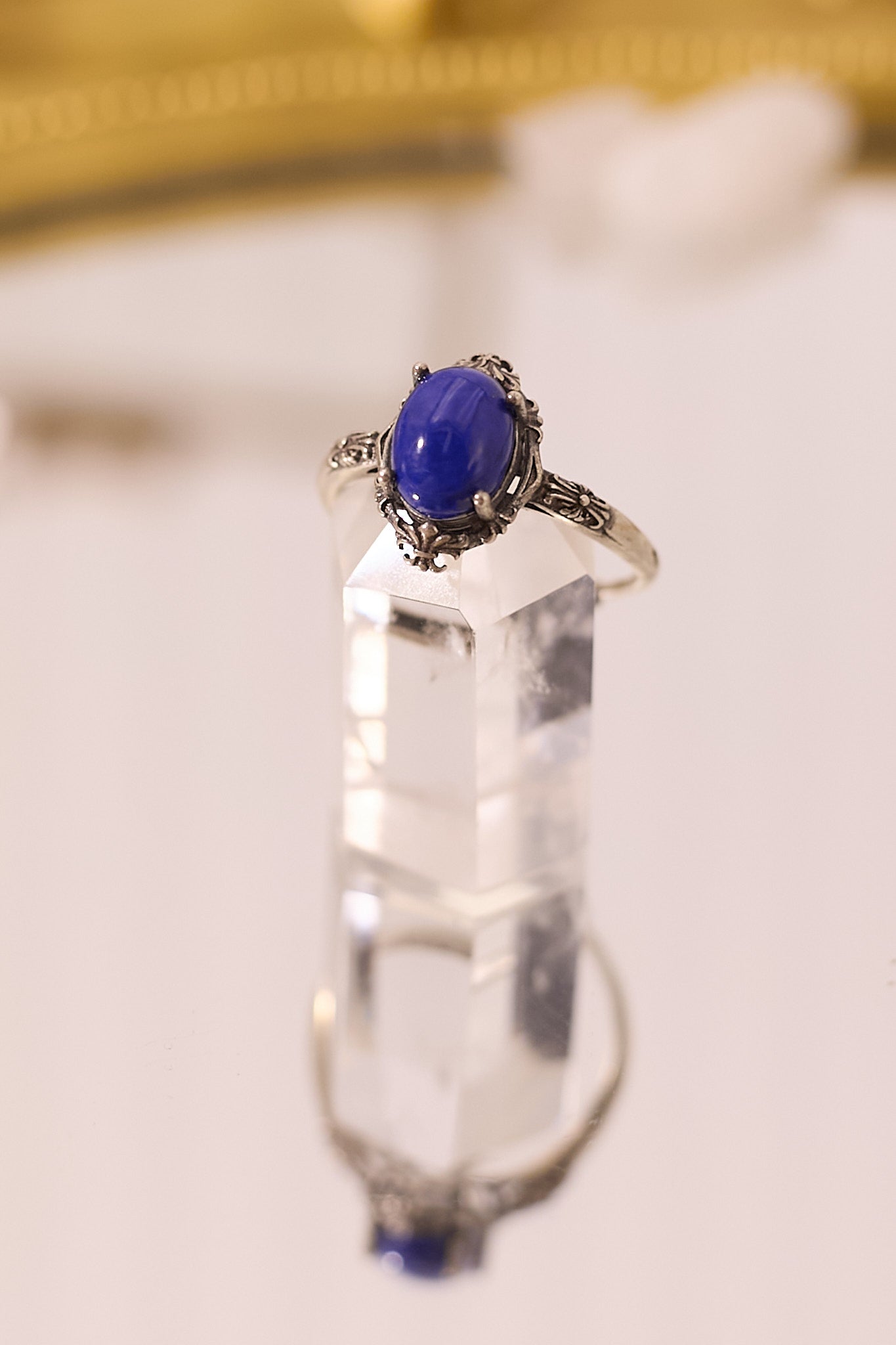 R056- Lapis Lazuli S925 Open Ring