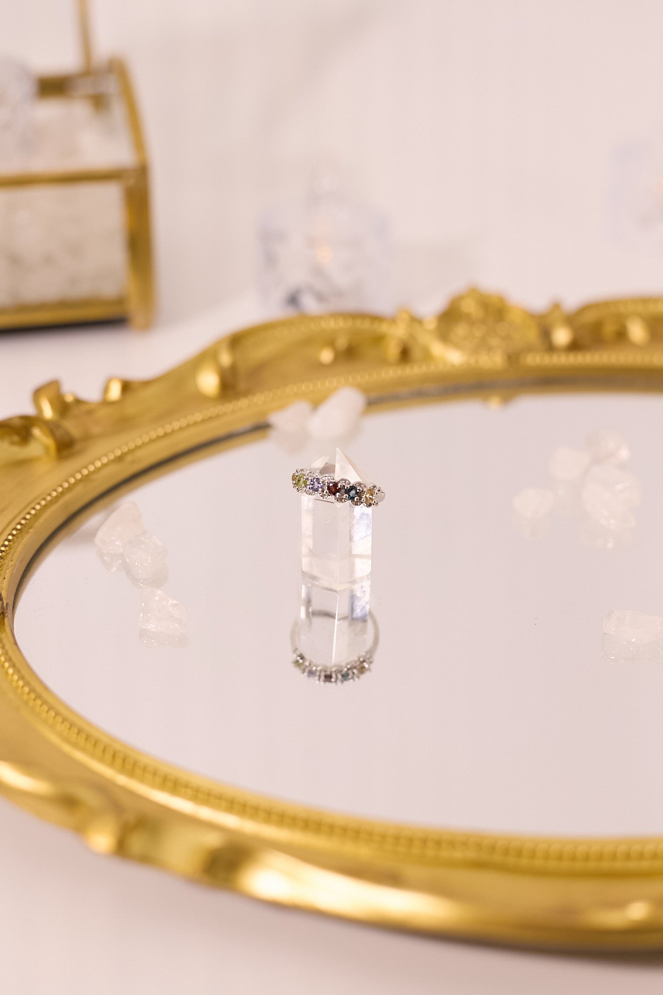 R059-Citrine, Topaz, Garnet, Tanzanite, Peridot S925 Open Ring