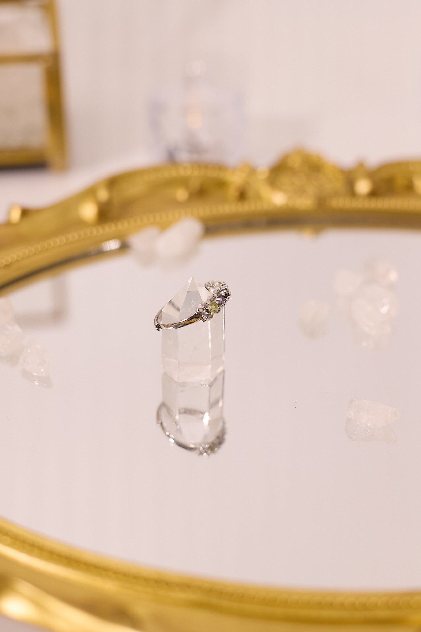 R059-Citrine, Topaz, Garnet, Tanzanite, Peridot S925 Open Ring