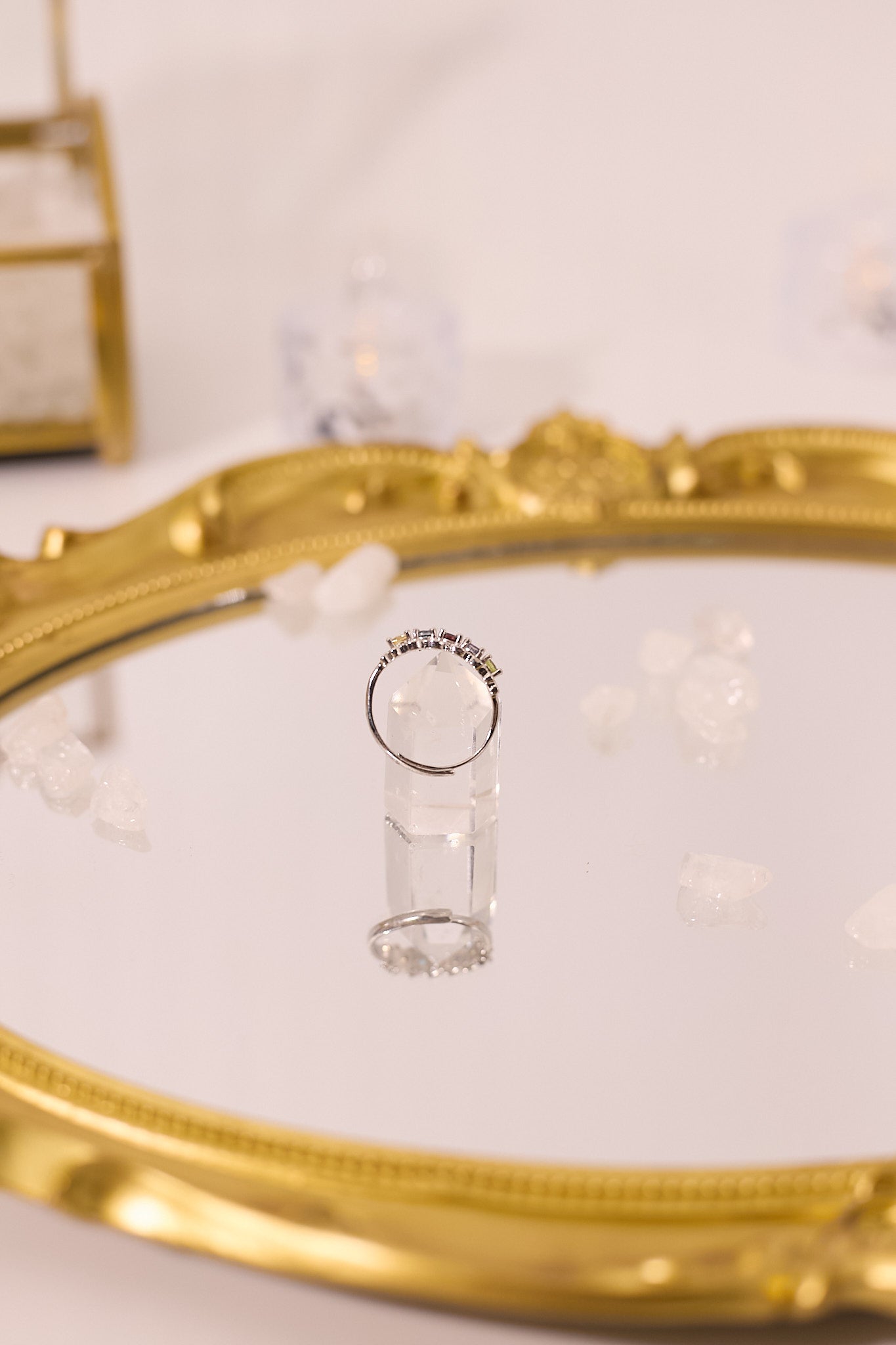 R059-Citrine, Topaz, Garnet, Tanzanite, Peridot S925 Open Ring