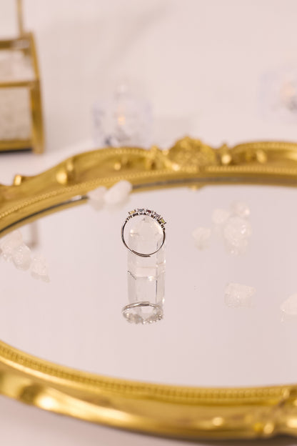 R059-Citrine, Topaz, Garnet, Tanzanite, Peridot S925 Open Ring