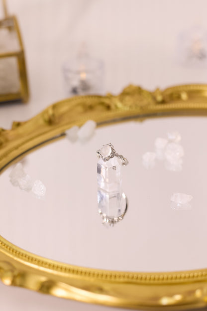 R060-Blue Moon S925 Open Ring