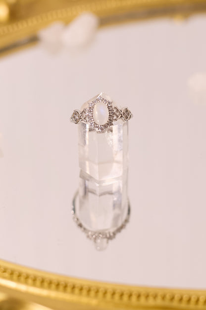 R061-Blue Moon S925 open ring