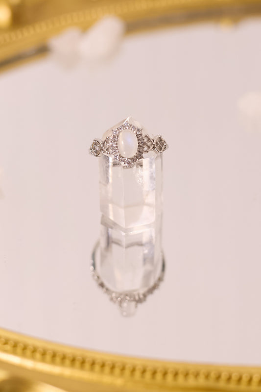 R061-Blue Moon S925 open ring