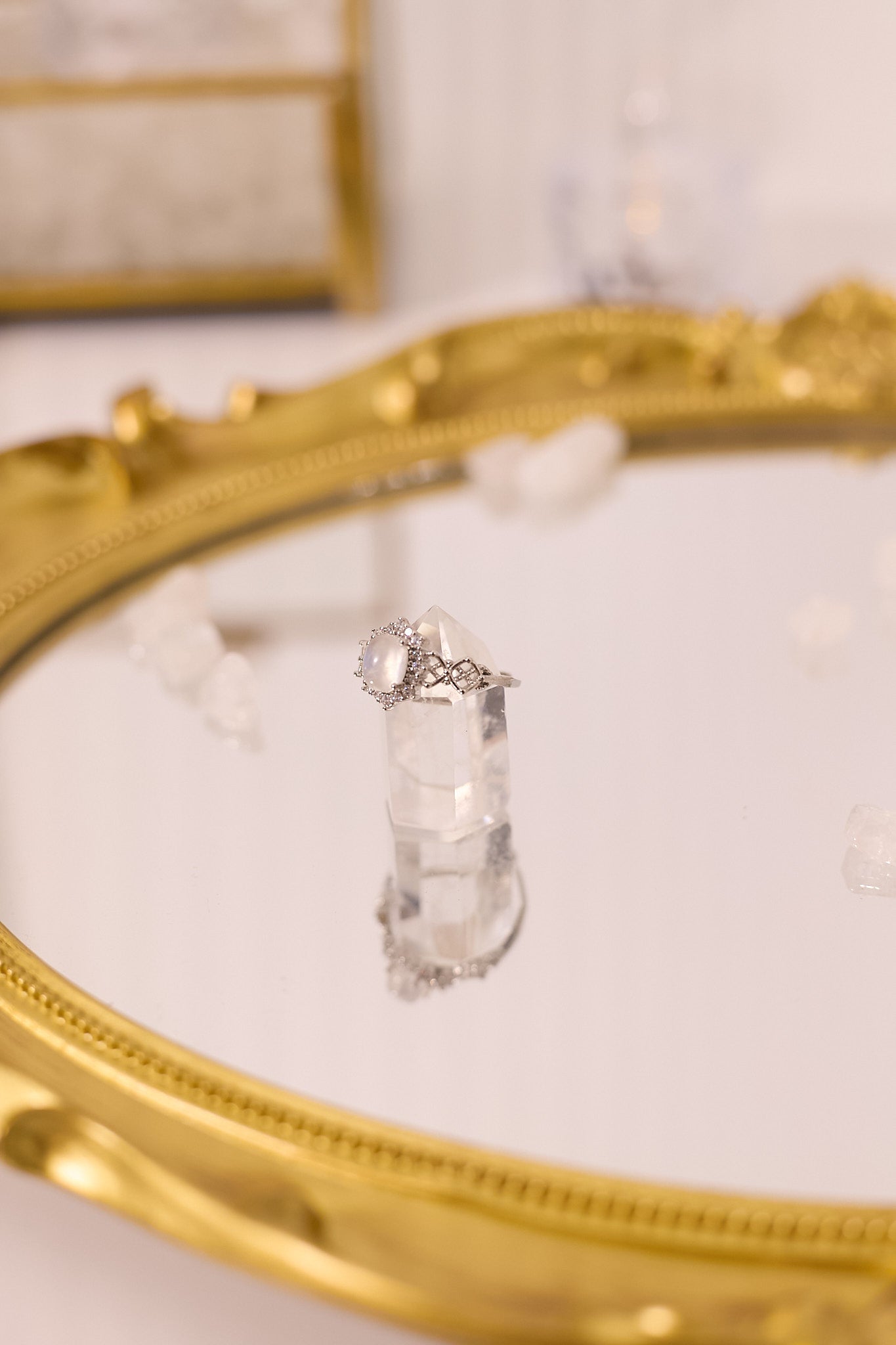 R061-Blue Moon S925 open ring