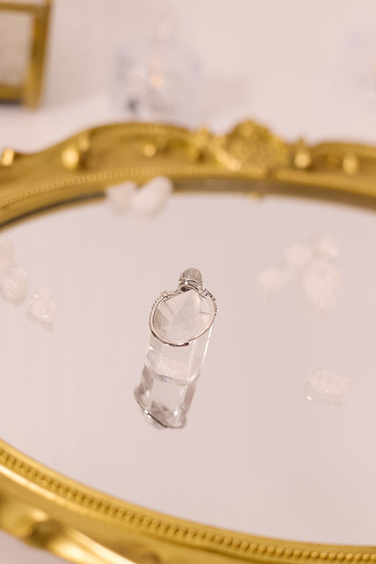 R062-Gray Moonlight S925 Open Ring