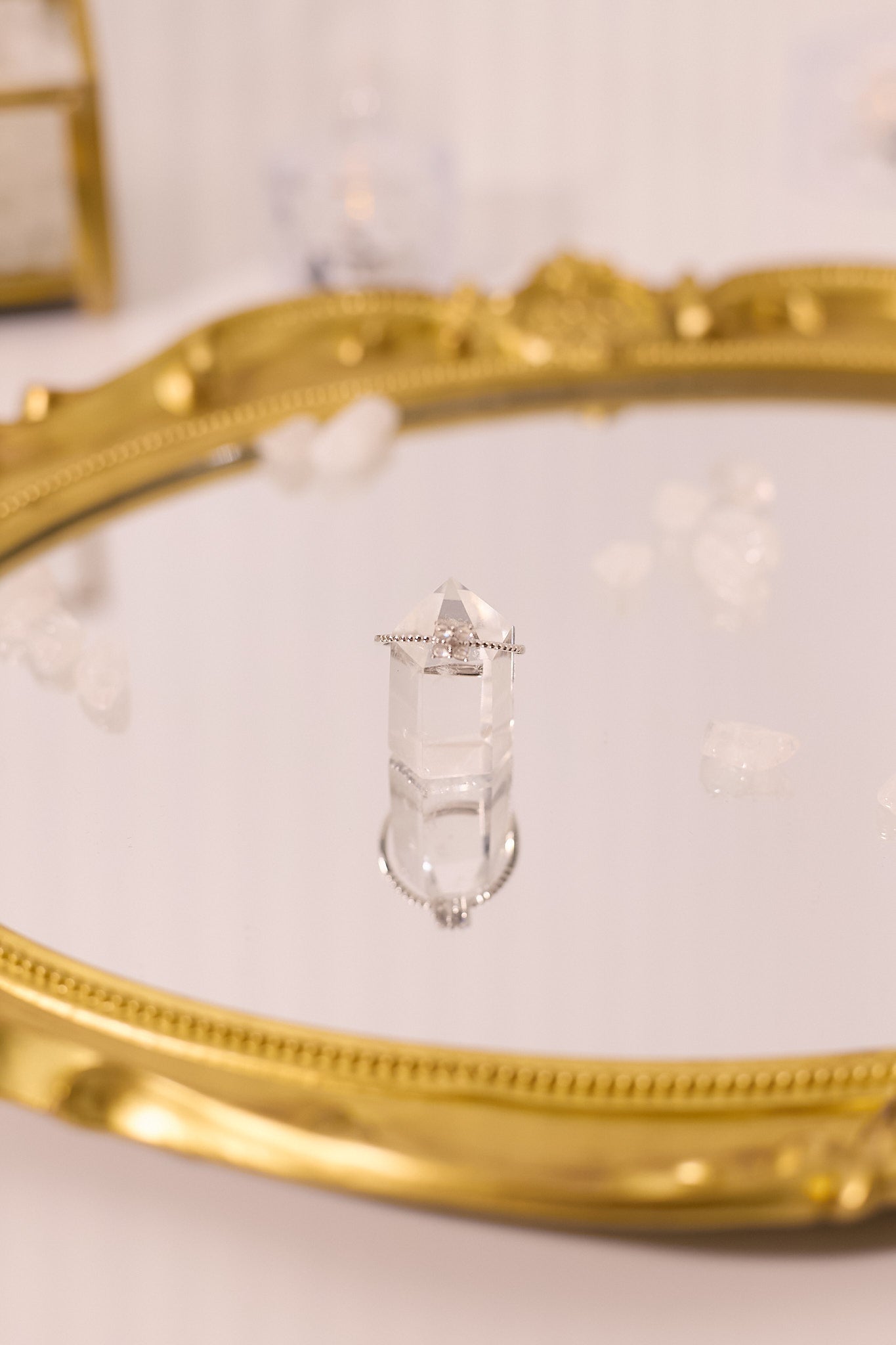 R064-Madao Moonlight Flower Shape S925 Open Ring