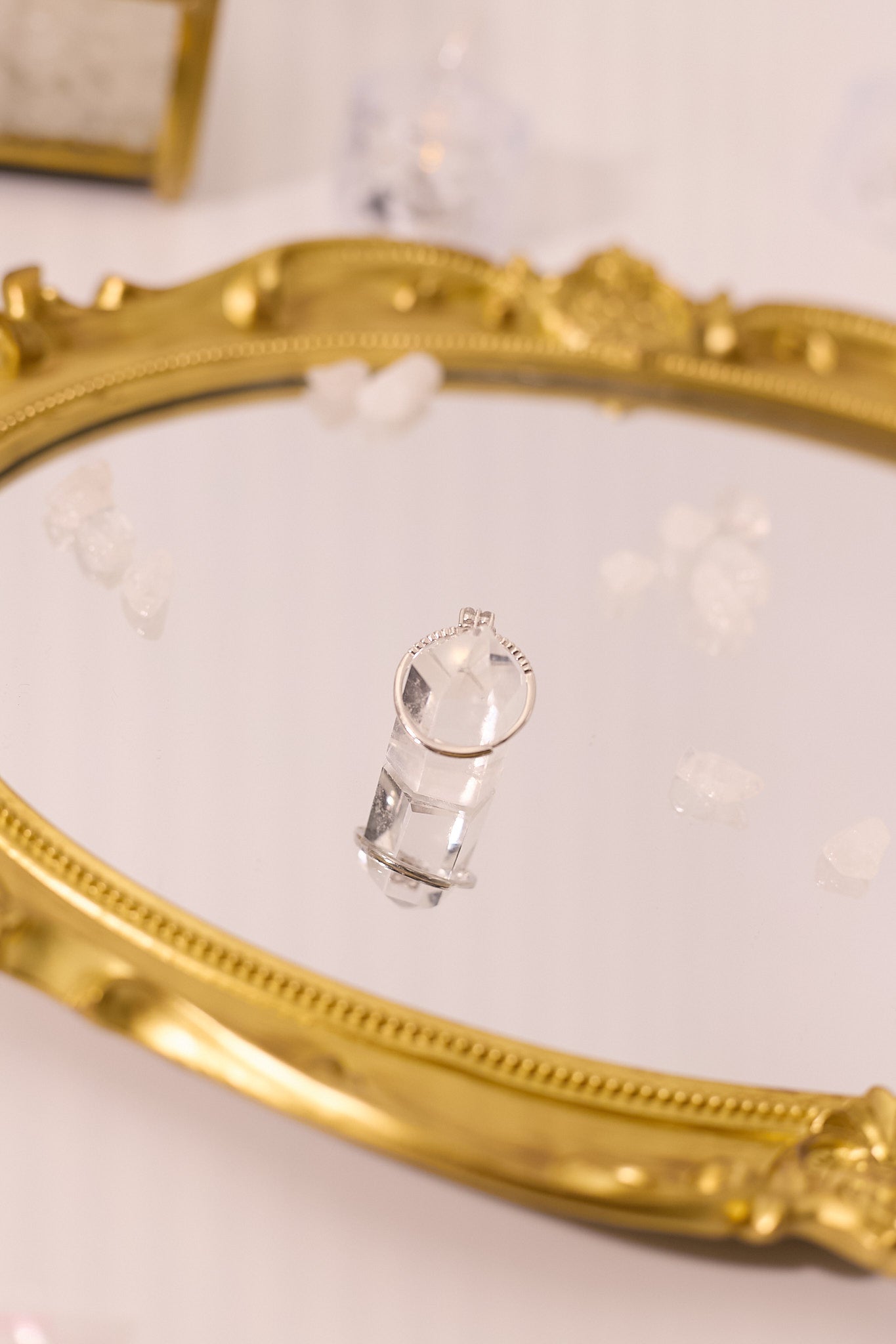 R064-Madao Moonlight Flower Shape S925 Open Ring