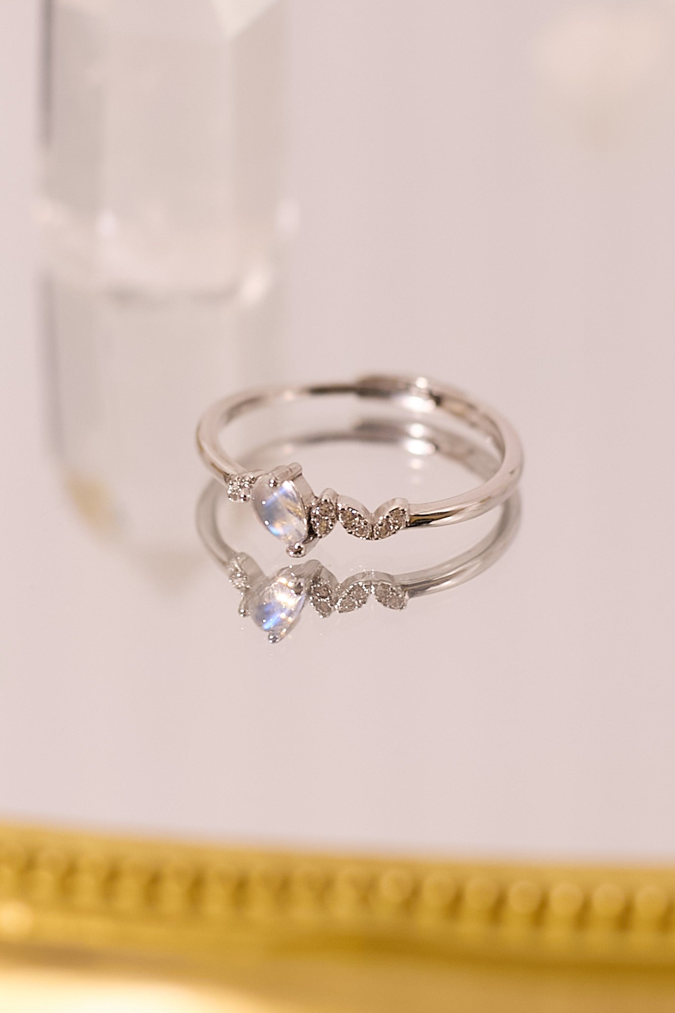 R066-Madao Moonlight S925 Open Ring
