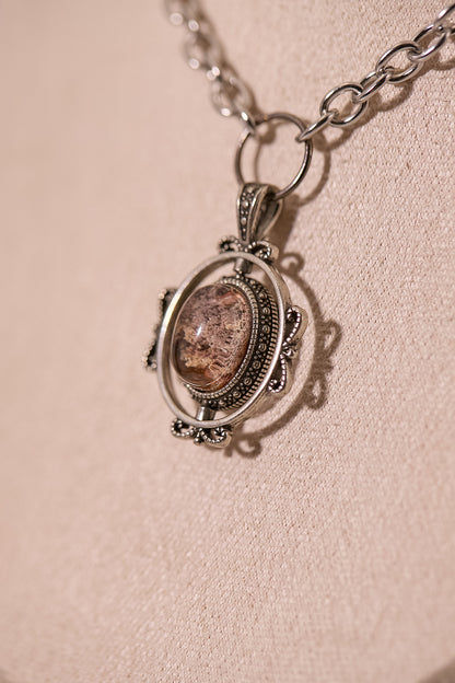 N040-彩幽靈雙鏈磁吸款頸鏈